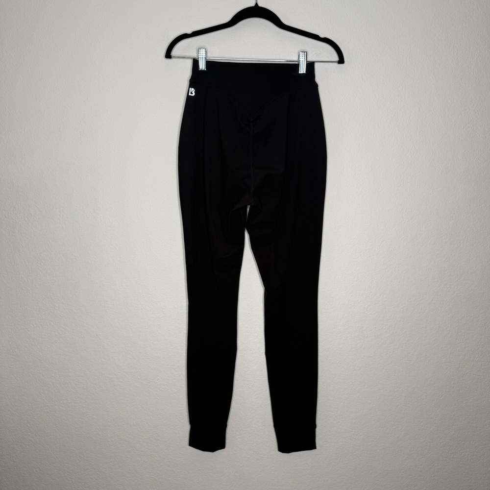 Buffbunny Black Fitted Jogger Waist Tie Zipper Pockets Ankle Cuffs Size S - Picture 4 of 8